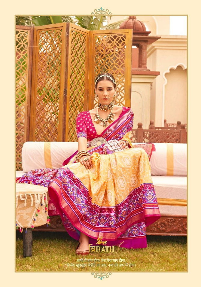 Mehendi Patola By Trirath  Designer Patola Saree Catalog